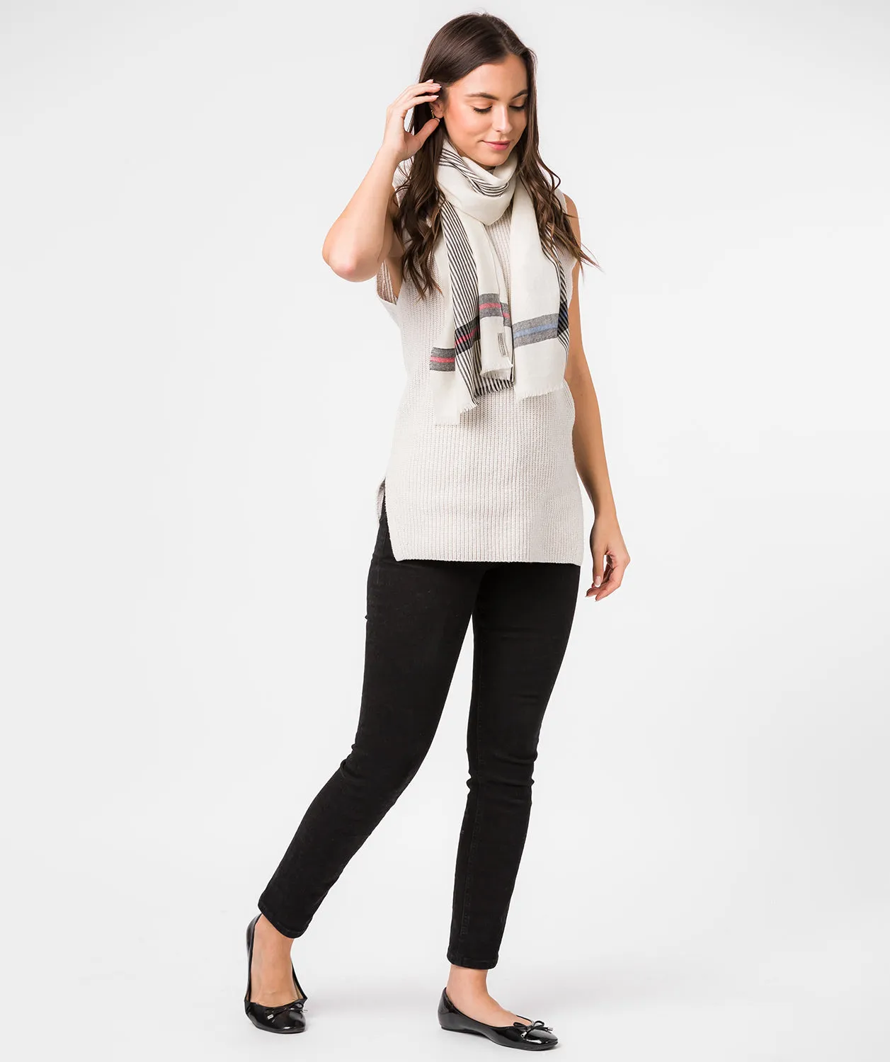 'Pixel' Cashmere & Merino Wool Scarf