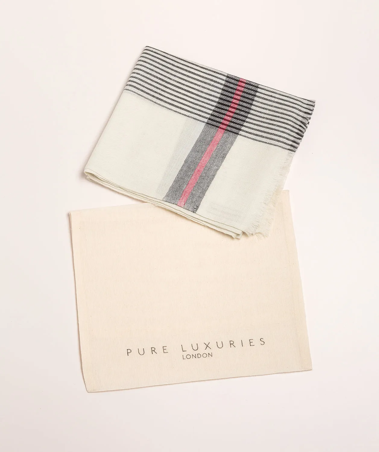 'Pixel' Cashmere & Merino Wool Scarf