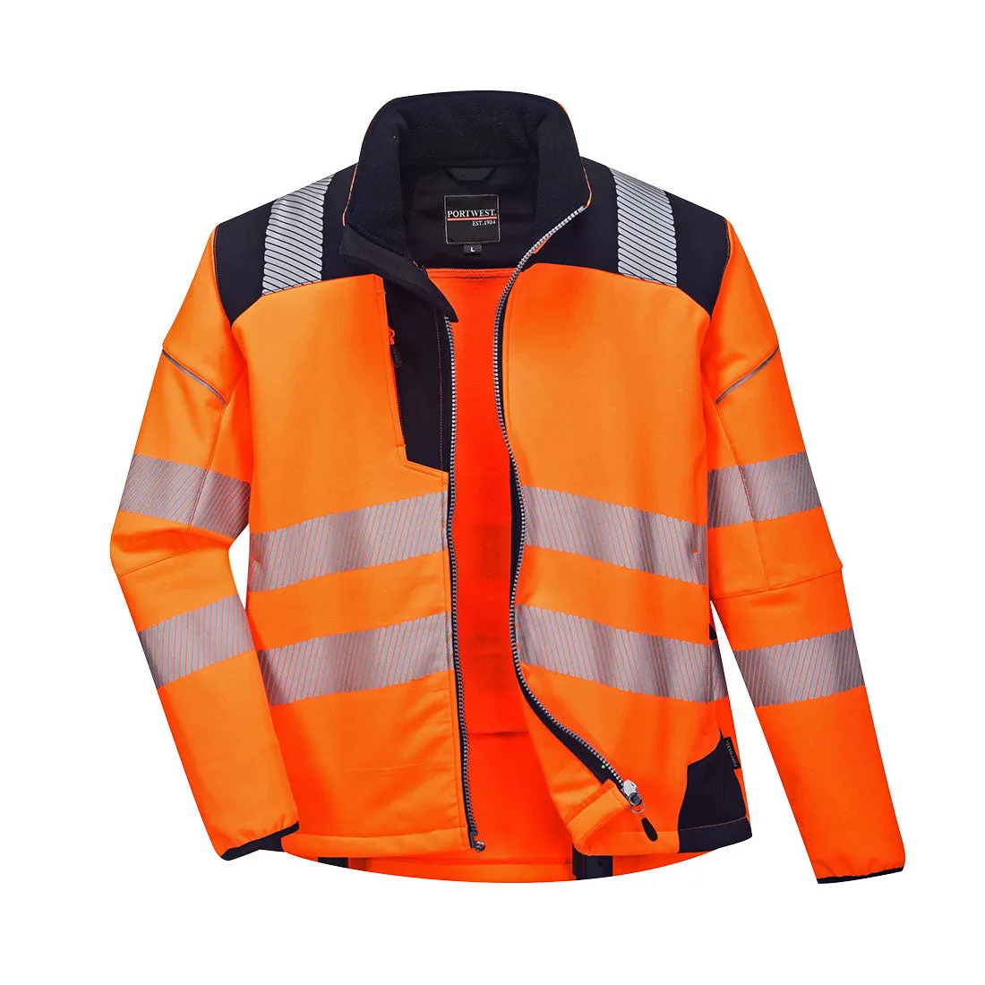 Portwest T402 PW3 Hi Vis Softshell Jacket
