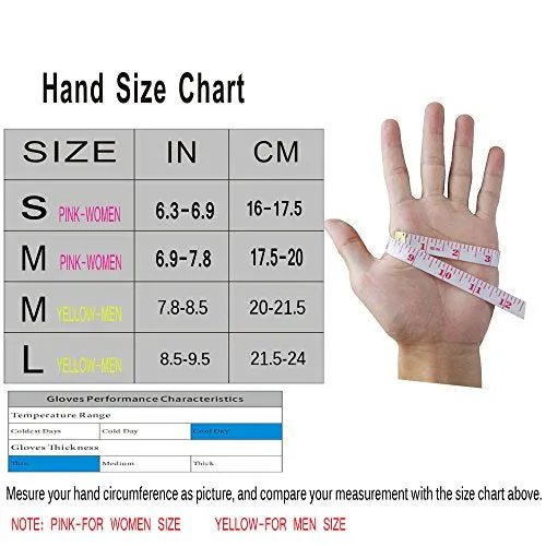 PRISAFETY Handlandy Lightweight Running Gloves, Touchscreen Jogging Gloves for Women & Men