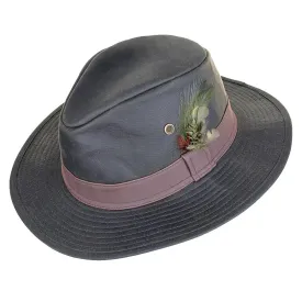 Rambler Wax Trilby Hat Olive