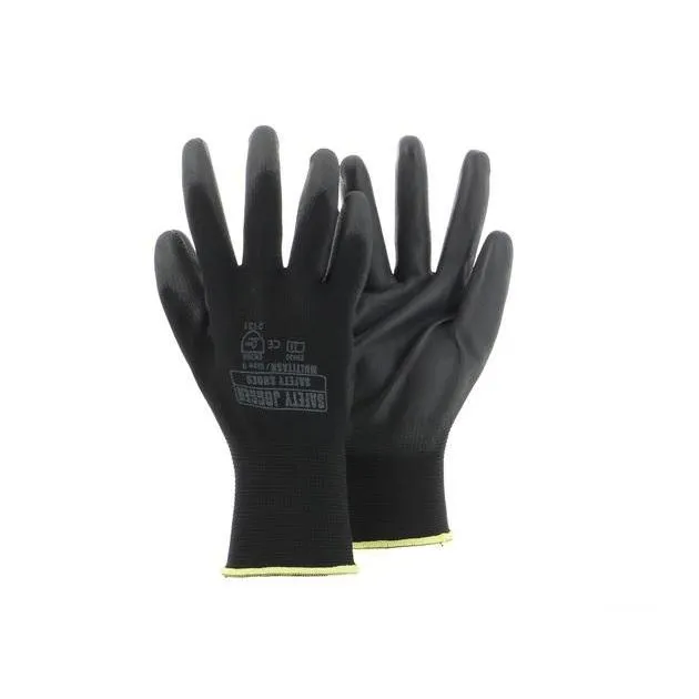Safety Jogger MULTITASK PU palm Foam coated Polyester Gloves (EN388)