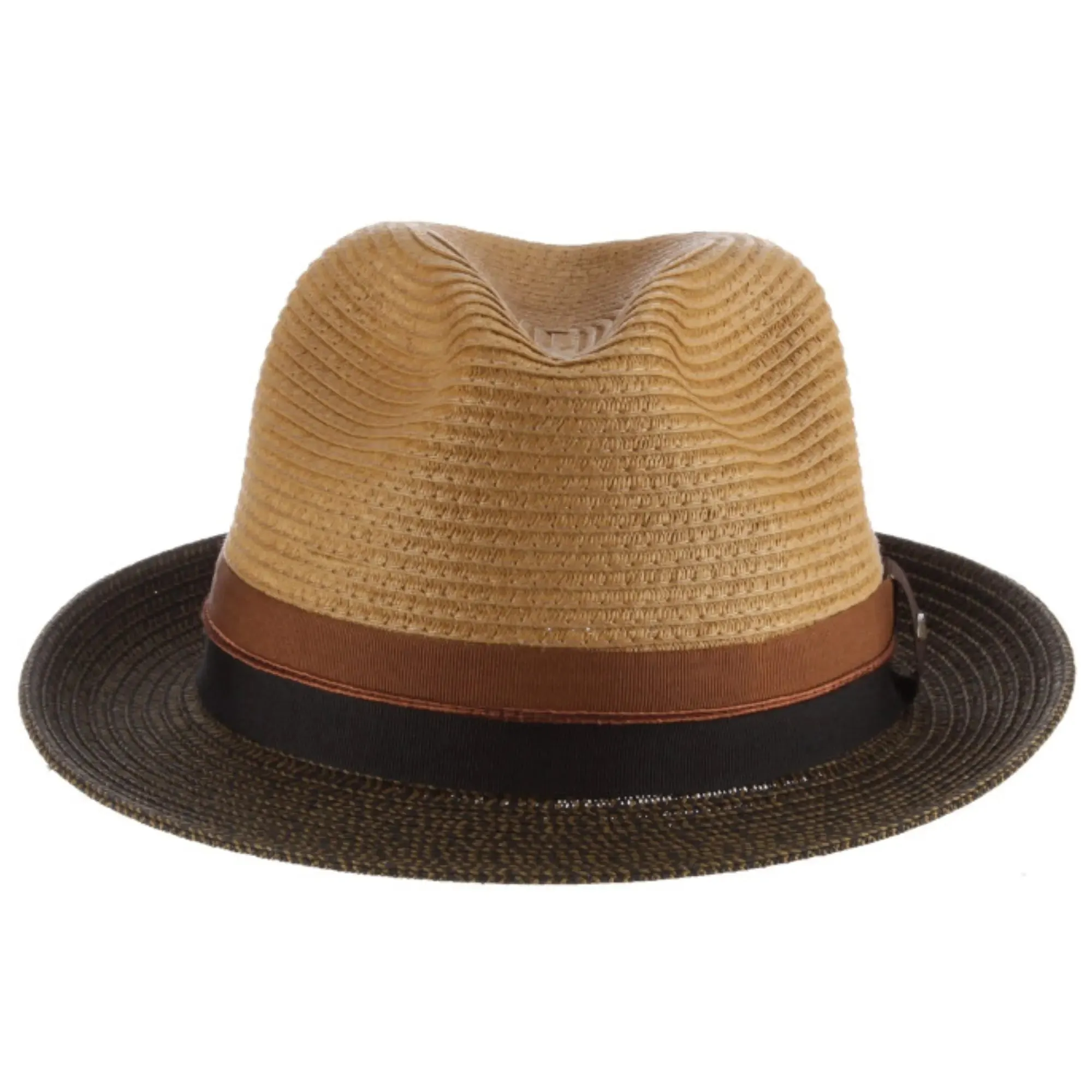 Scala York Pinch Front Straw Trilby Hat