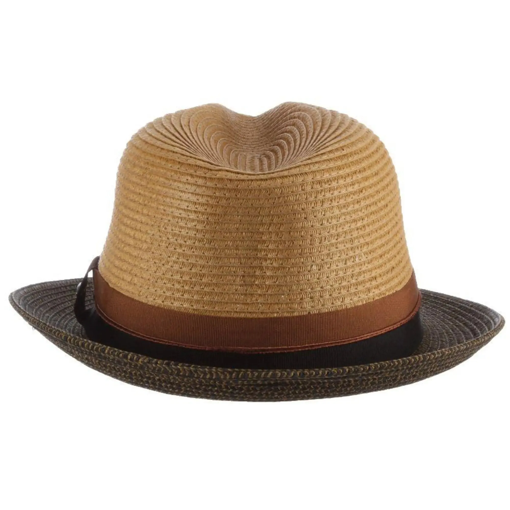 Scala York Pinch Front Straw Trilby Hat