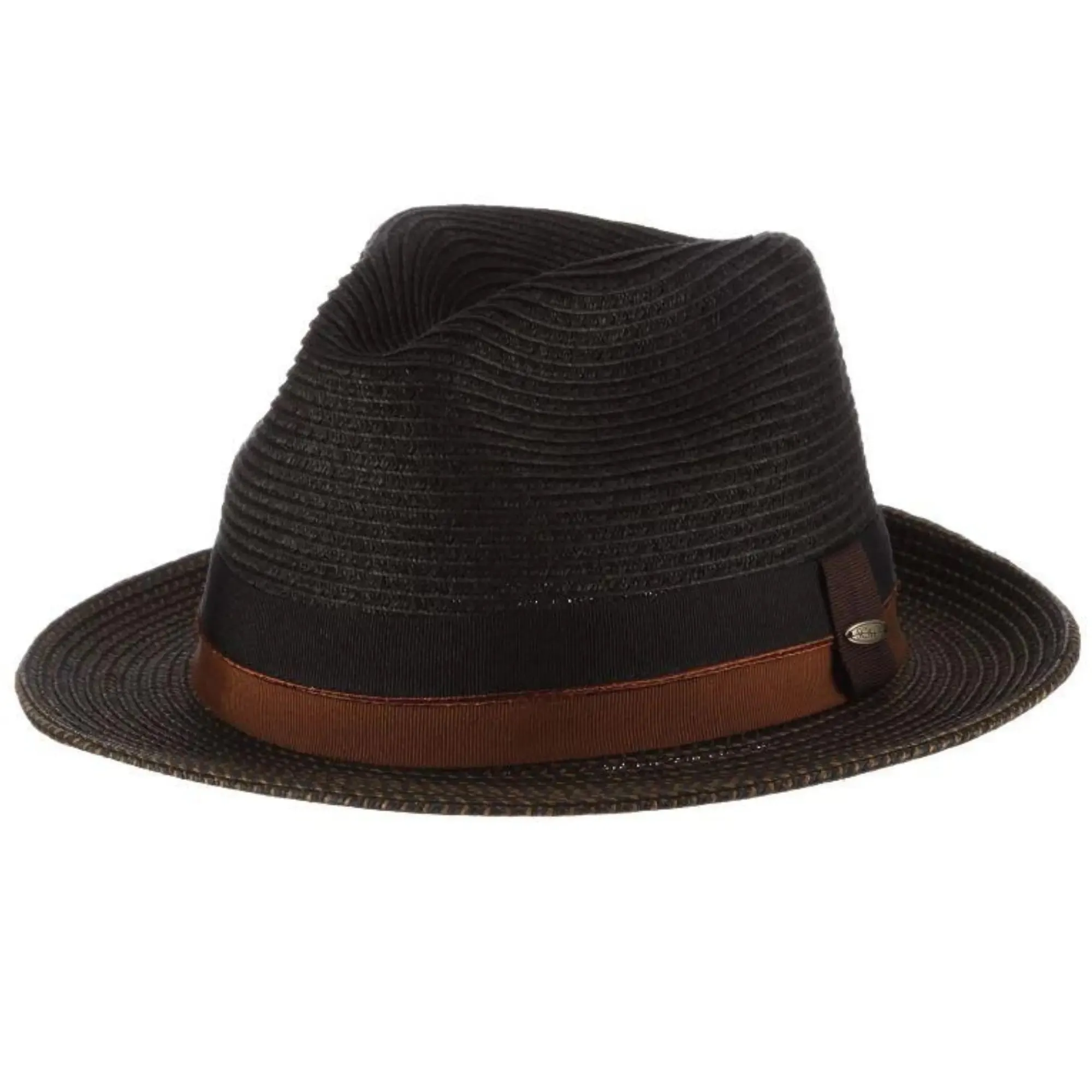 Scala York Pinch Front Straw Trilby Hat