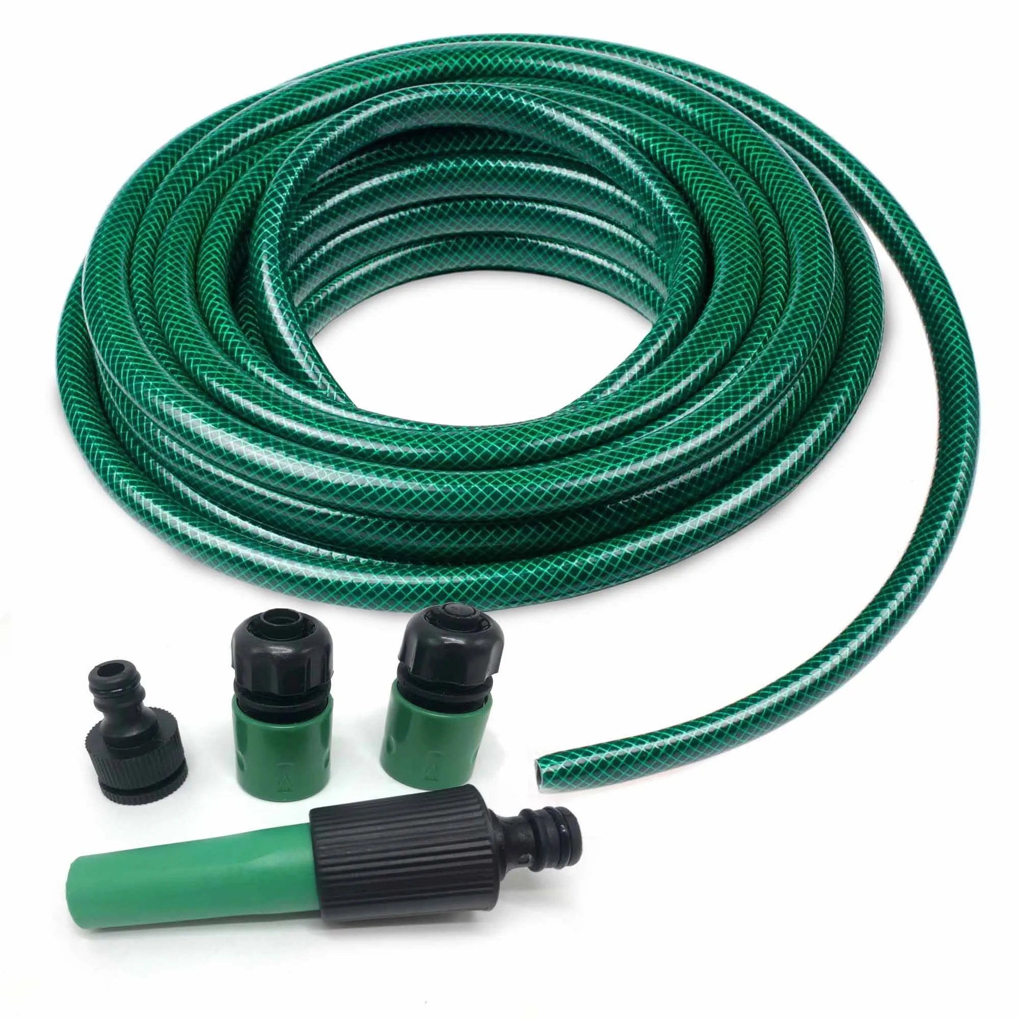Silver & Stone Garden Hose & Hose Connection Set 30m 98ft