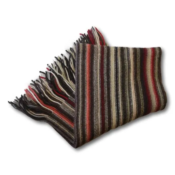 Striped Lambswool Scarf