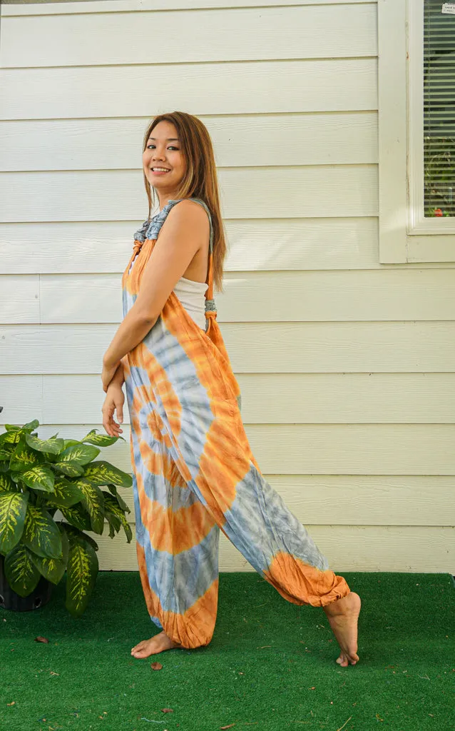 Sun-Kissed Festival Racerback Jumpsuit Romper