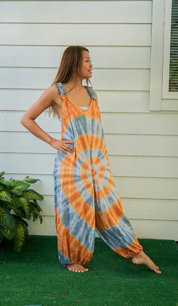 Sun-Kissed Festival Racerback Jumpsuit Romper