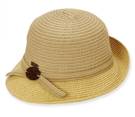 Sun 'N' Sand - Asymmetrical Cloche Hat