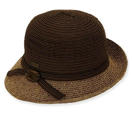 Sun 'N' Sand - Asymmetrical Cloche Hat