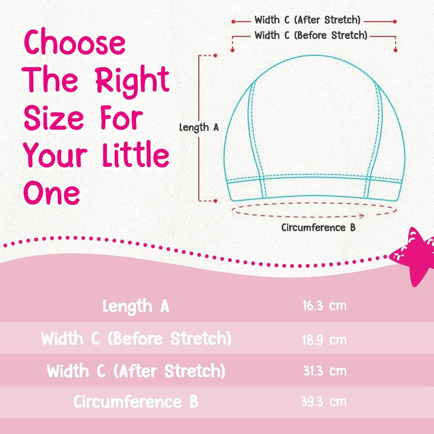 Swim Cap for Kids, Soft, Stretchable Spandex Swimming Hat, Quick-Dry Toddler and Kids Swimming Cap for 2-8 Years Old, Ideal for Beach and Pool
