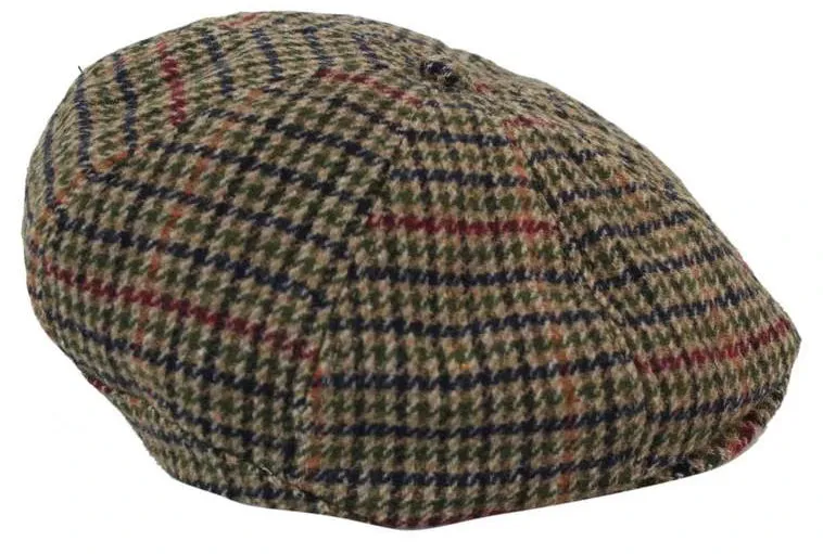 Tweed Newsboy Cap Blinders Baker Boy Flat Elasticated Hat
