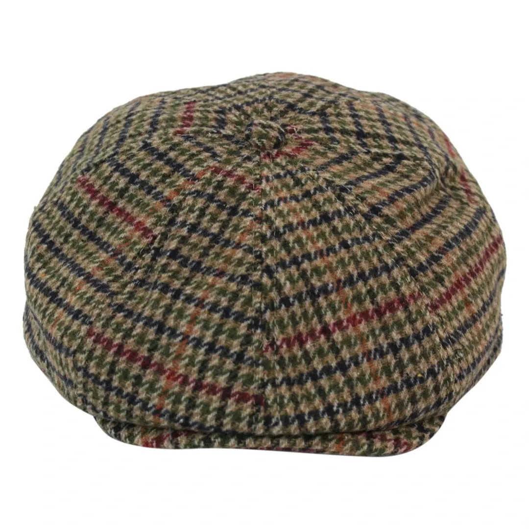 Tweed Newsboy Cap Blinders Baker Boy Flat Elasticated Hat