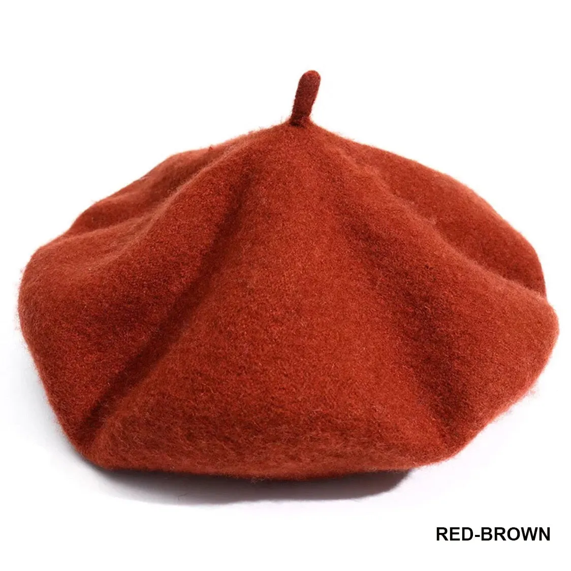 Vintage Plain Beret Hats French Berets Warm Wool Spring Winter Beanie Hat