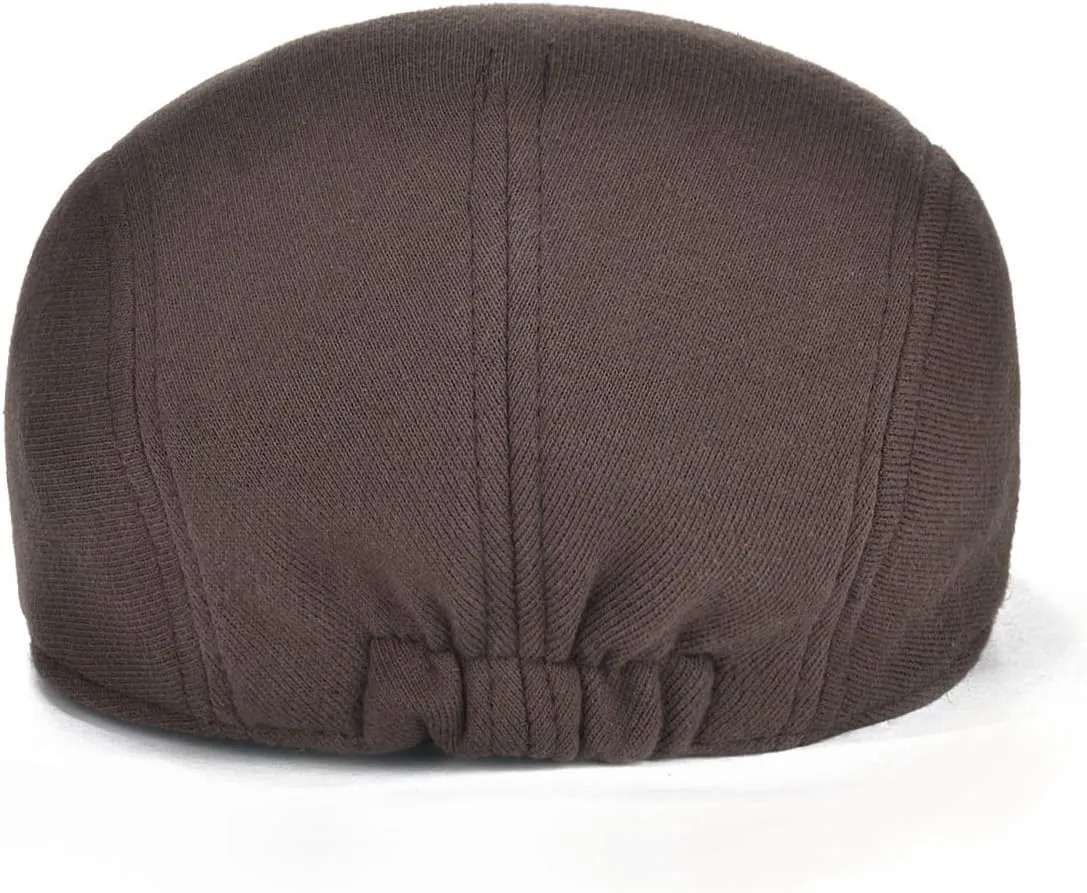 VOBOOM Men's Cotton Flat Ivy Gatsby Newsboy Driving Hat Cap