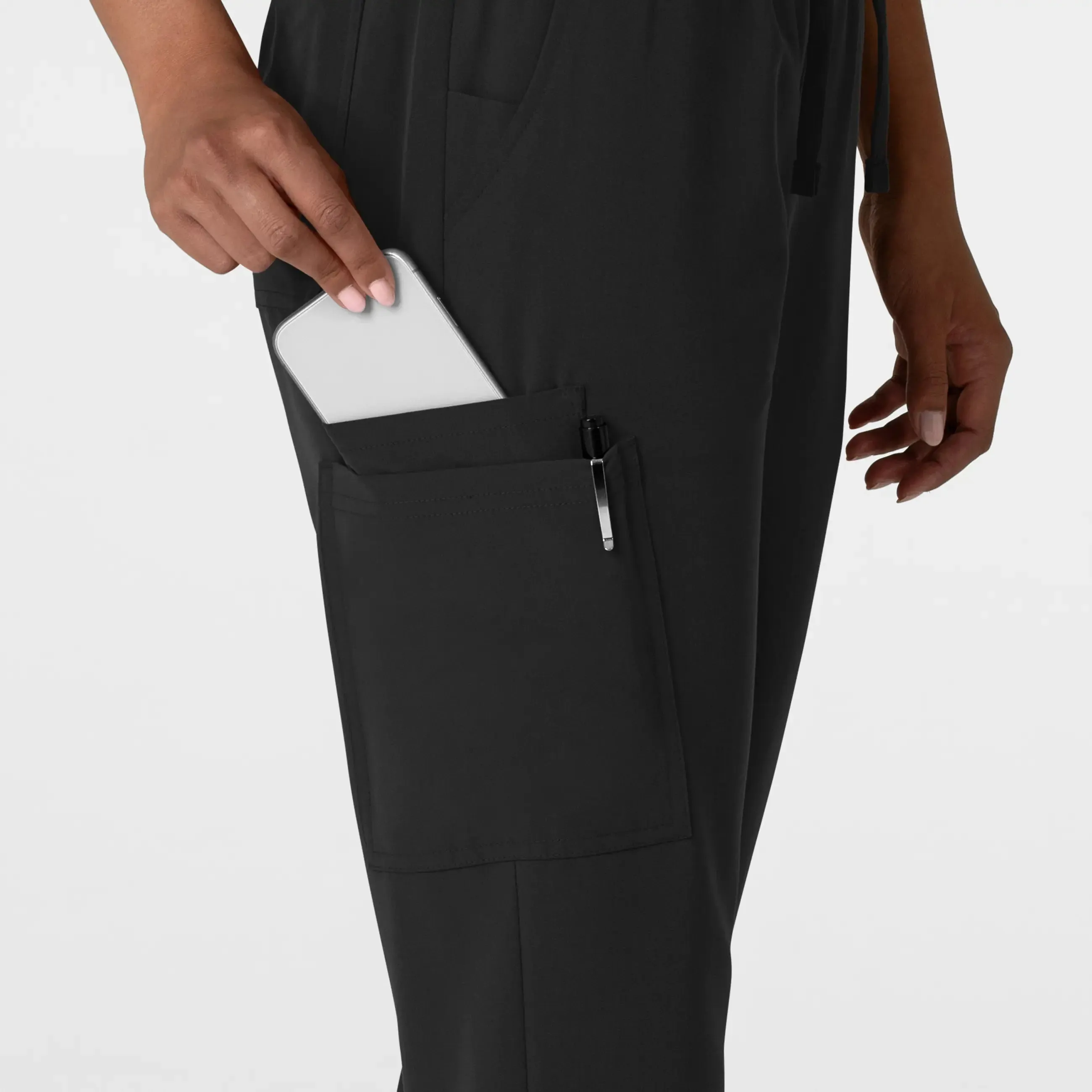 Wink Women's Jogger Utility Scrub Pant - Black
