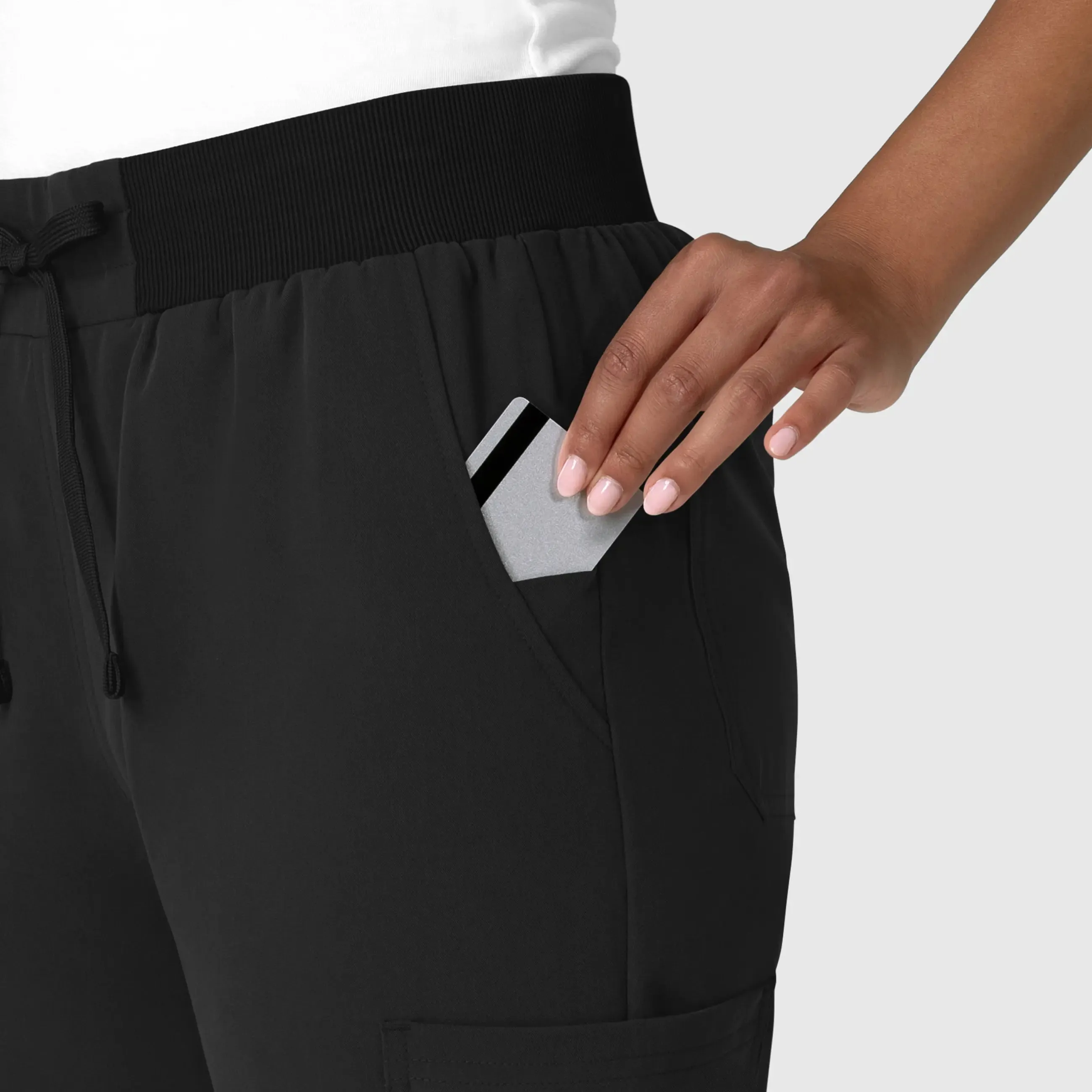 Wink Women's Jogger Utility Scrub Pant - Black