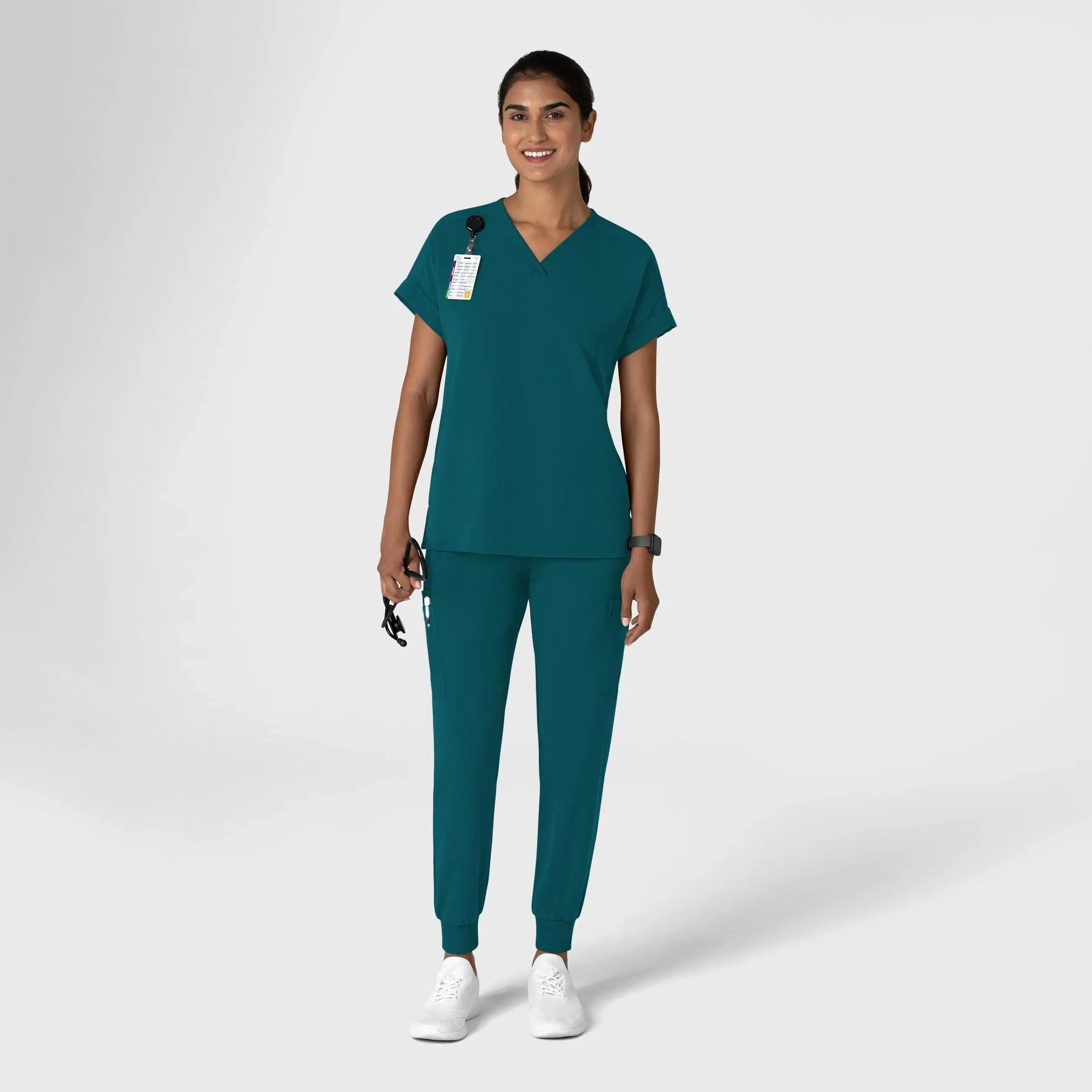 Wink Women's Jogger Utility Scrub Pant - Caribbean Blue