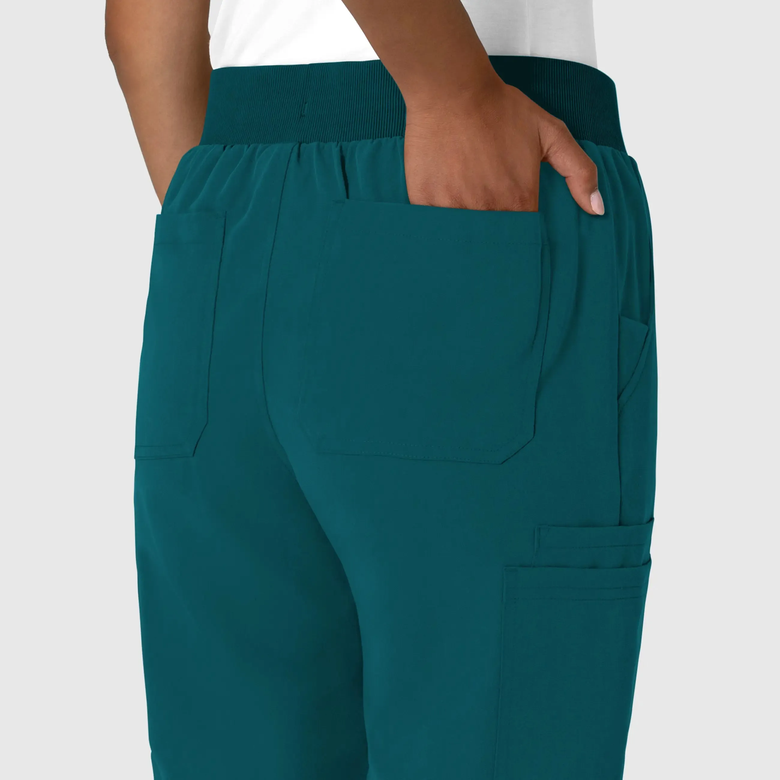 Wink Women's Jogger Utility Scrub Pant - Caribbean Blue