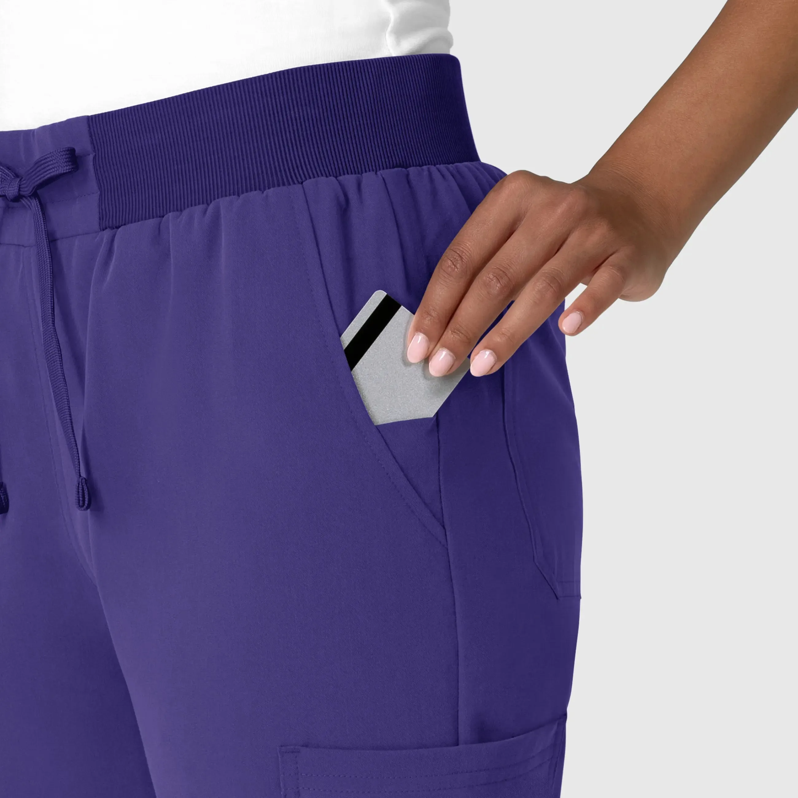 Wink Women's Jogger Utility Scrub Pant - Grape