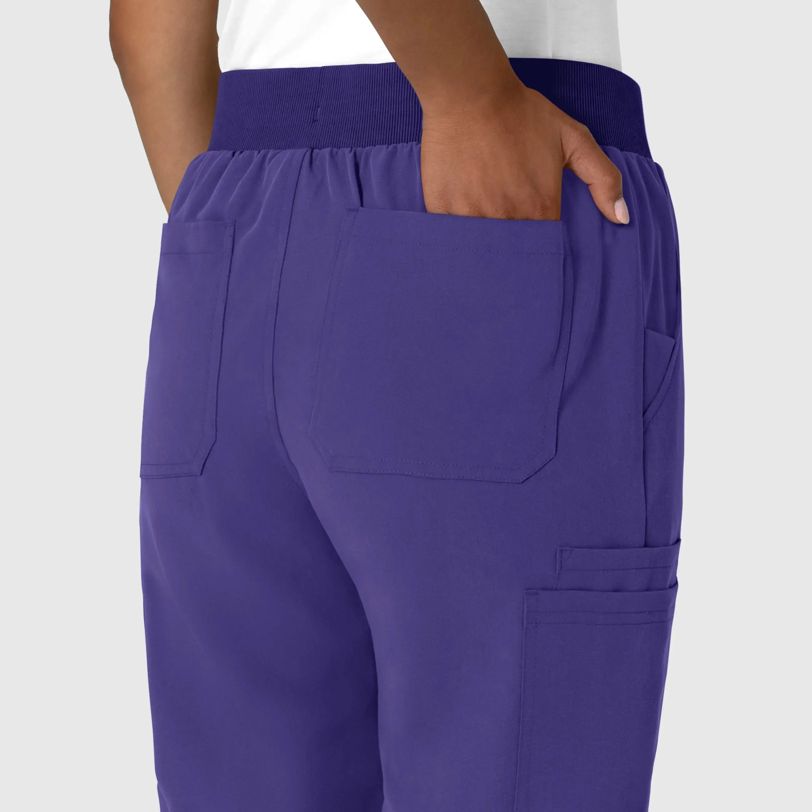 Wink Women's Jogger Utility Scrub Pant - Grape