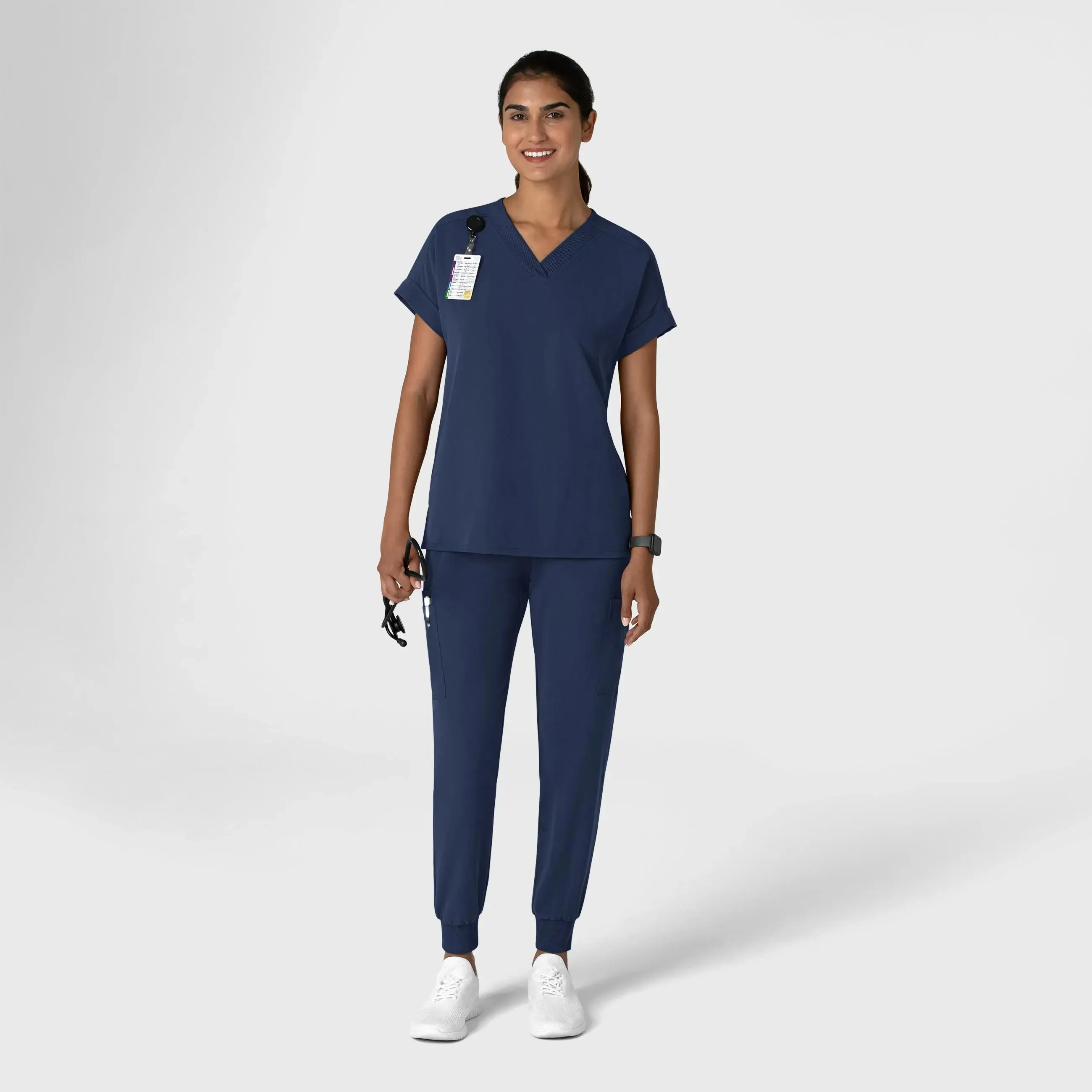 Wink Women's Jogger Utility Scrub Pant - Navy