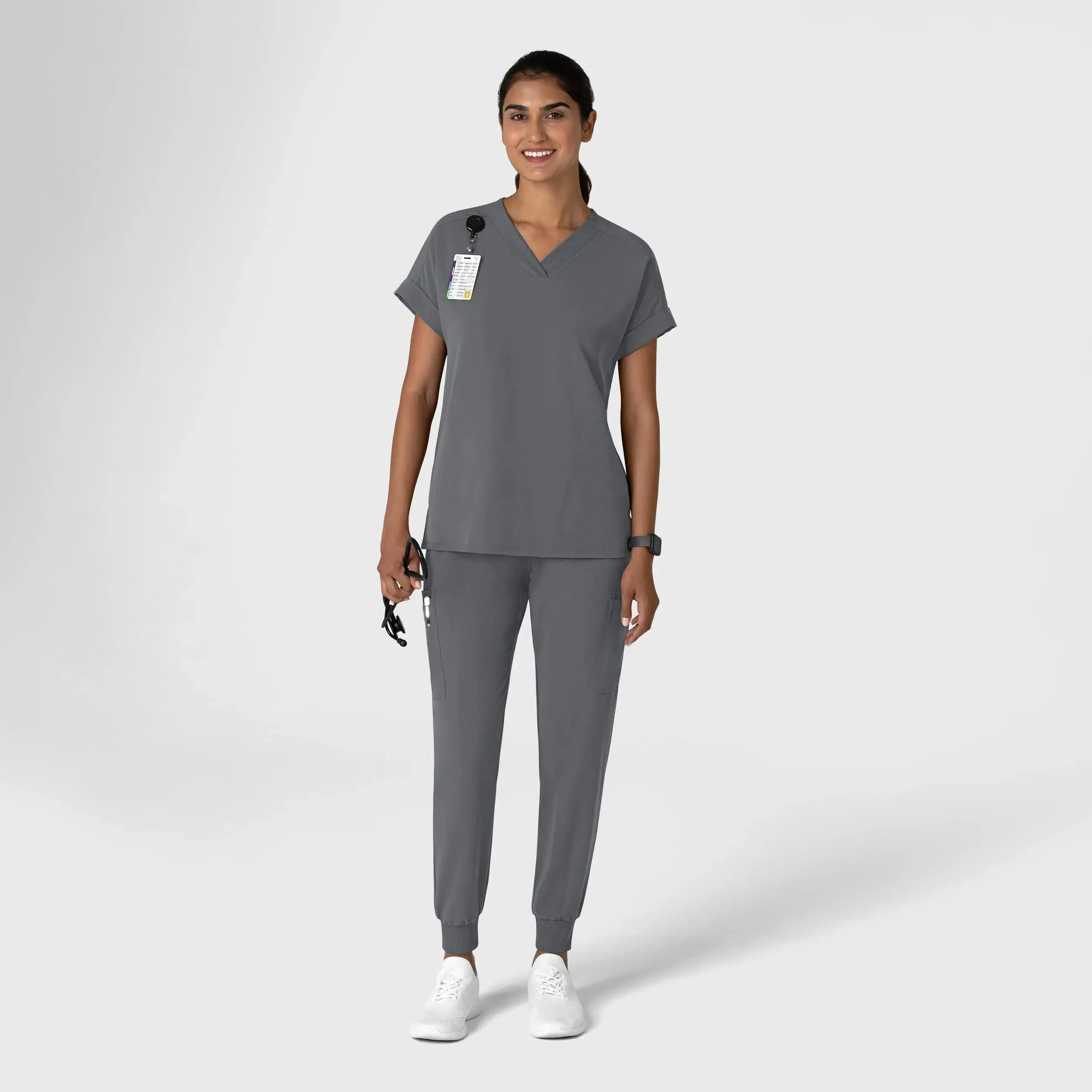 Wink Women's Jogger Utility Scrub Pant - Pewter