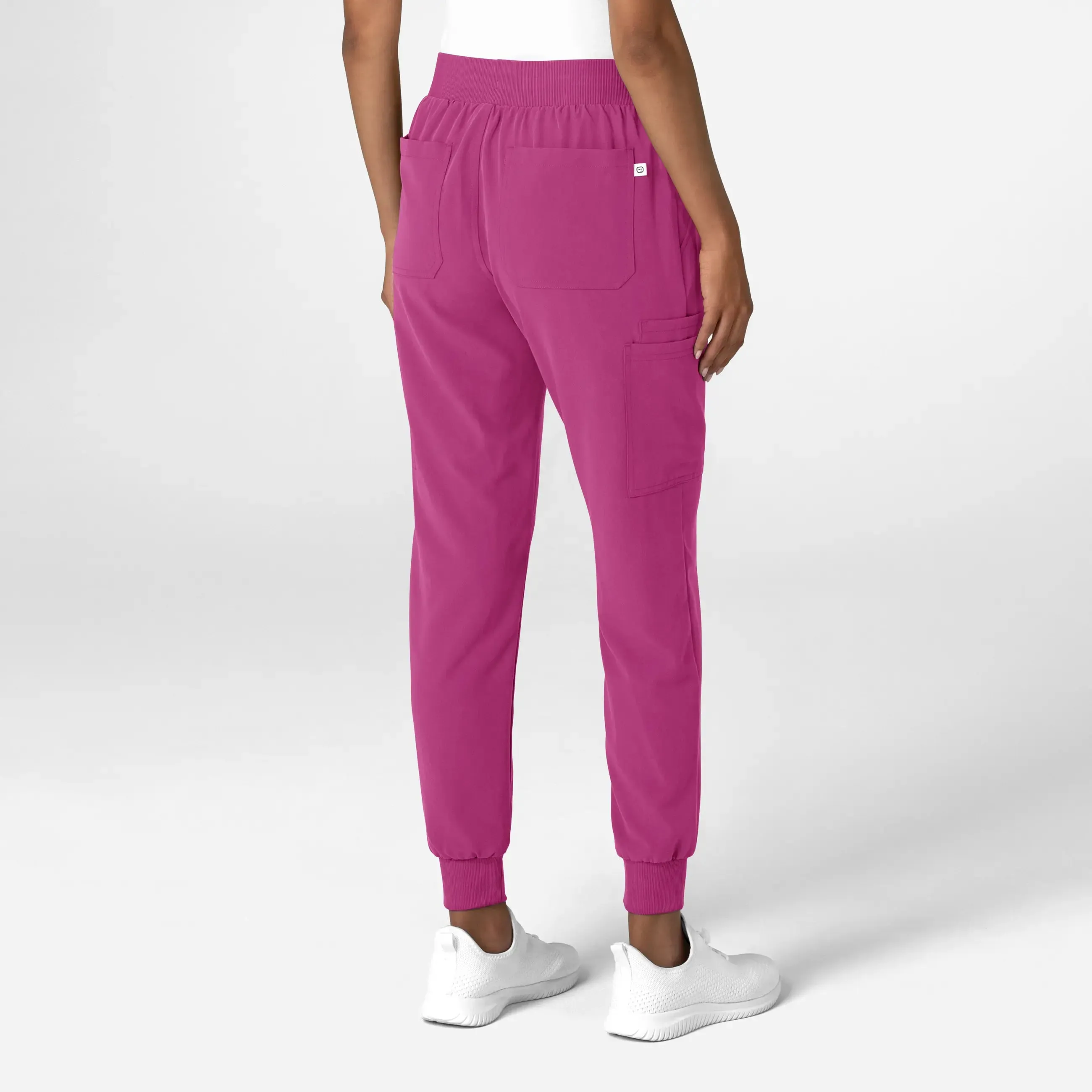 Wink Women's Jogger Utility Scrub Pant - Raspberry