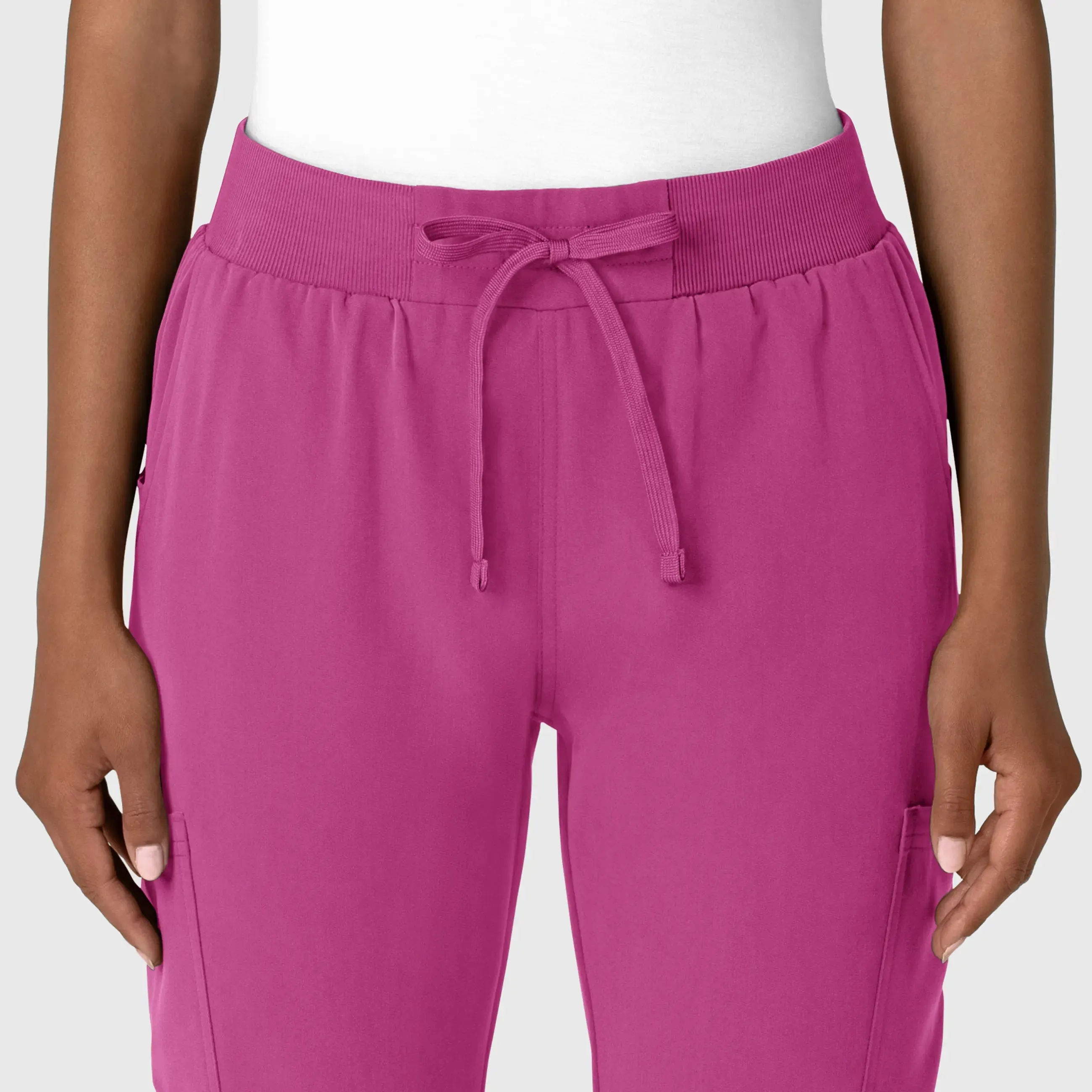 Wink Women's Jogger Utility Scrub Pant - Raspberry