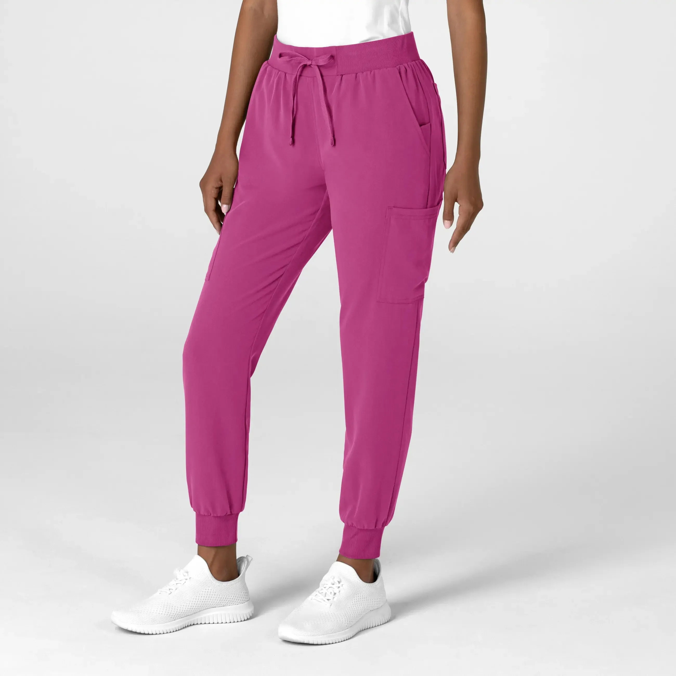 Wink Women's Jogger Utility Scrub Pant - Raspberry