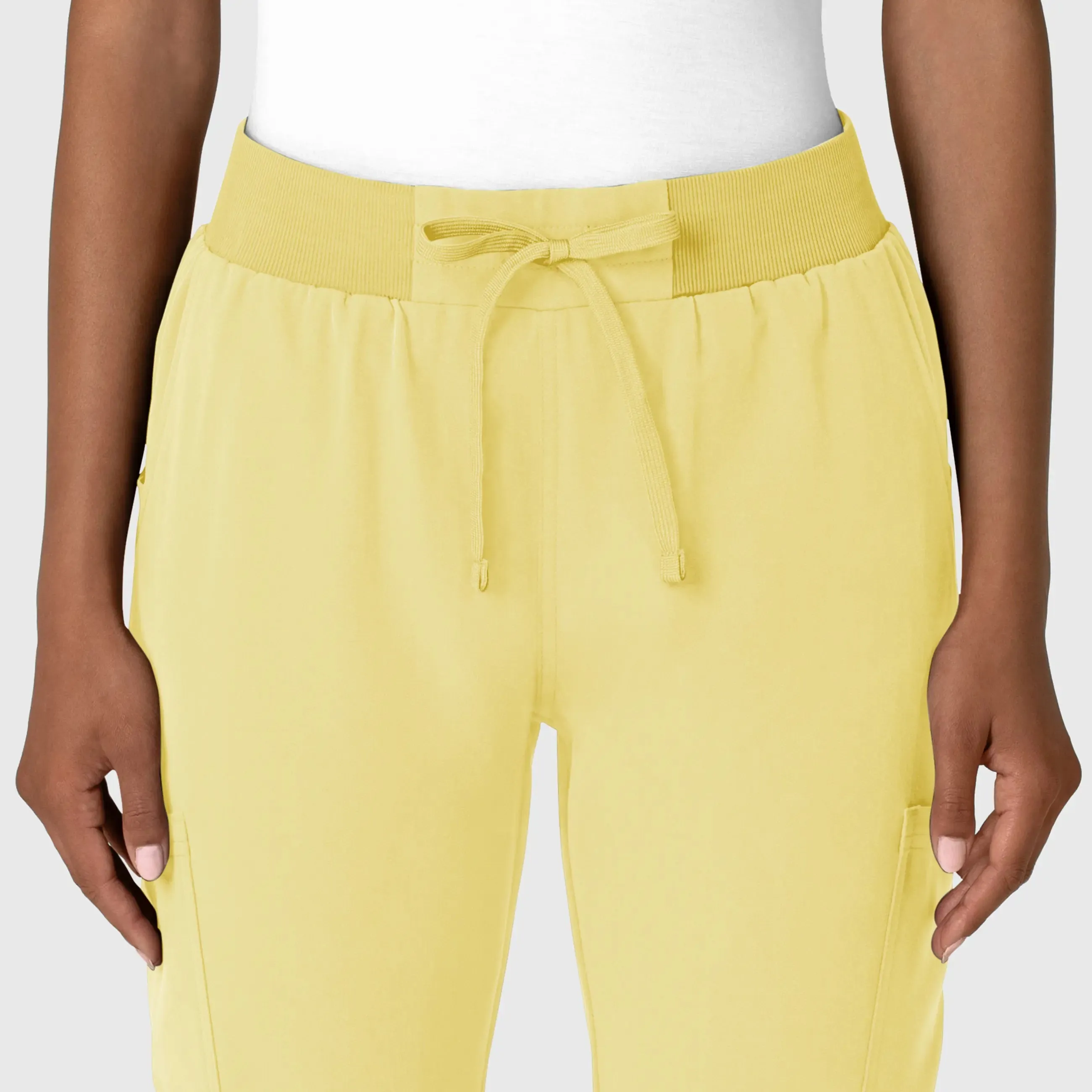 Wink Women's Jogger Utility Scrub Pant - Sunshine Yellow