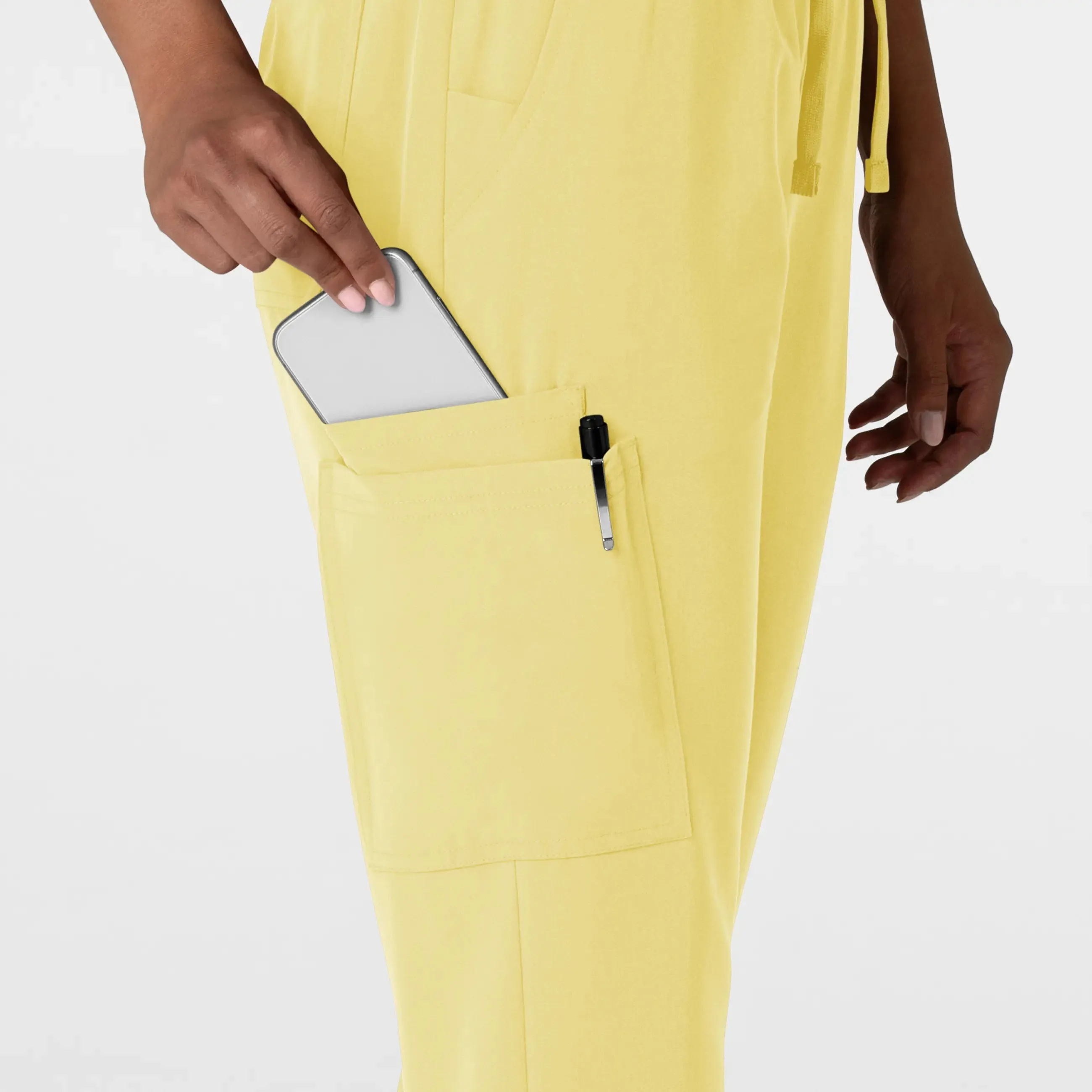 Wink Women's Jogger Utility Scrub Pant - Sunshine Yellow