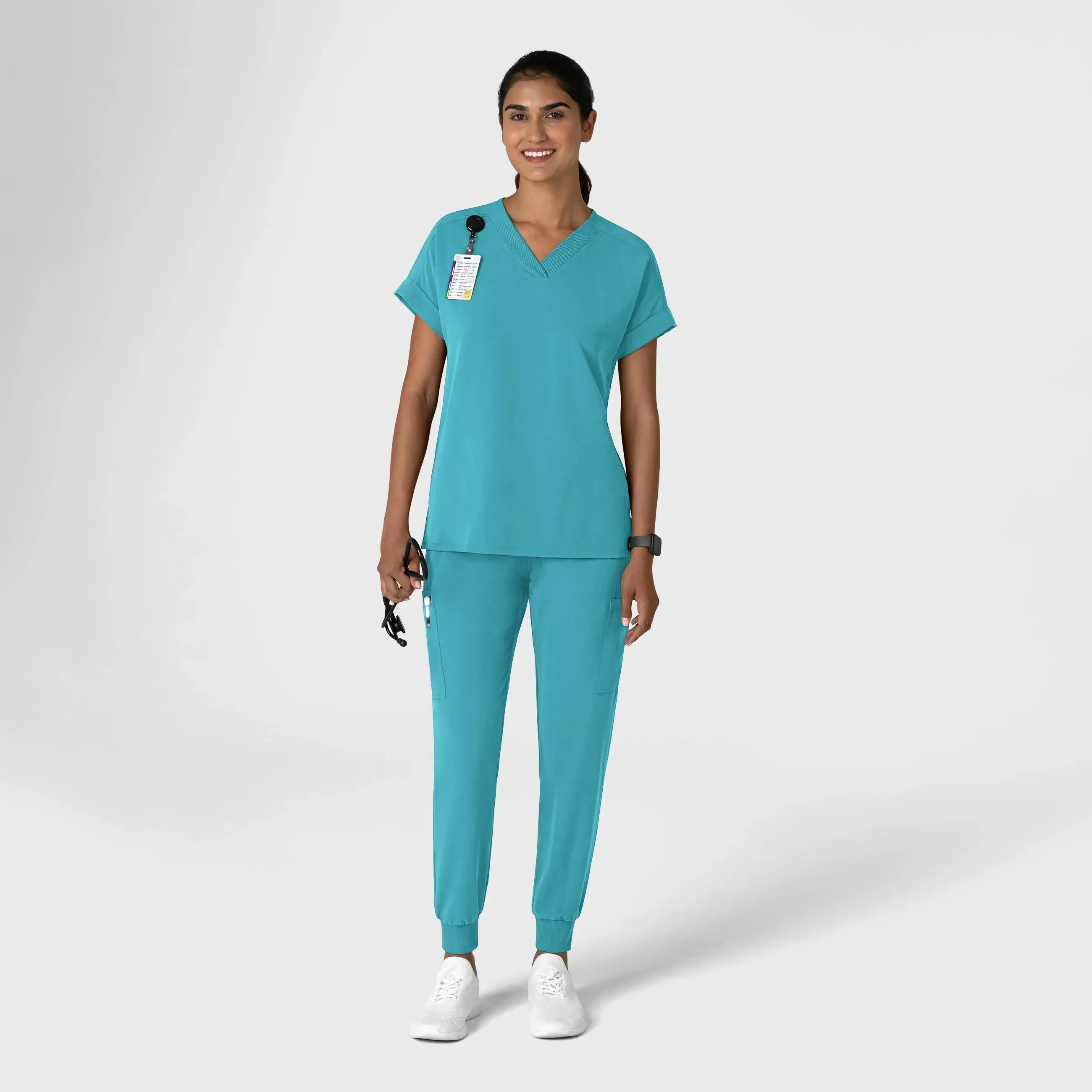 Wink Women's Jogger Utility Scrub Pant - Teal