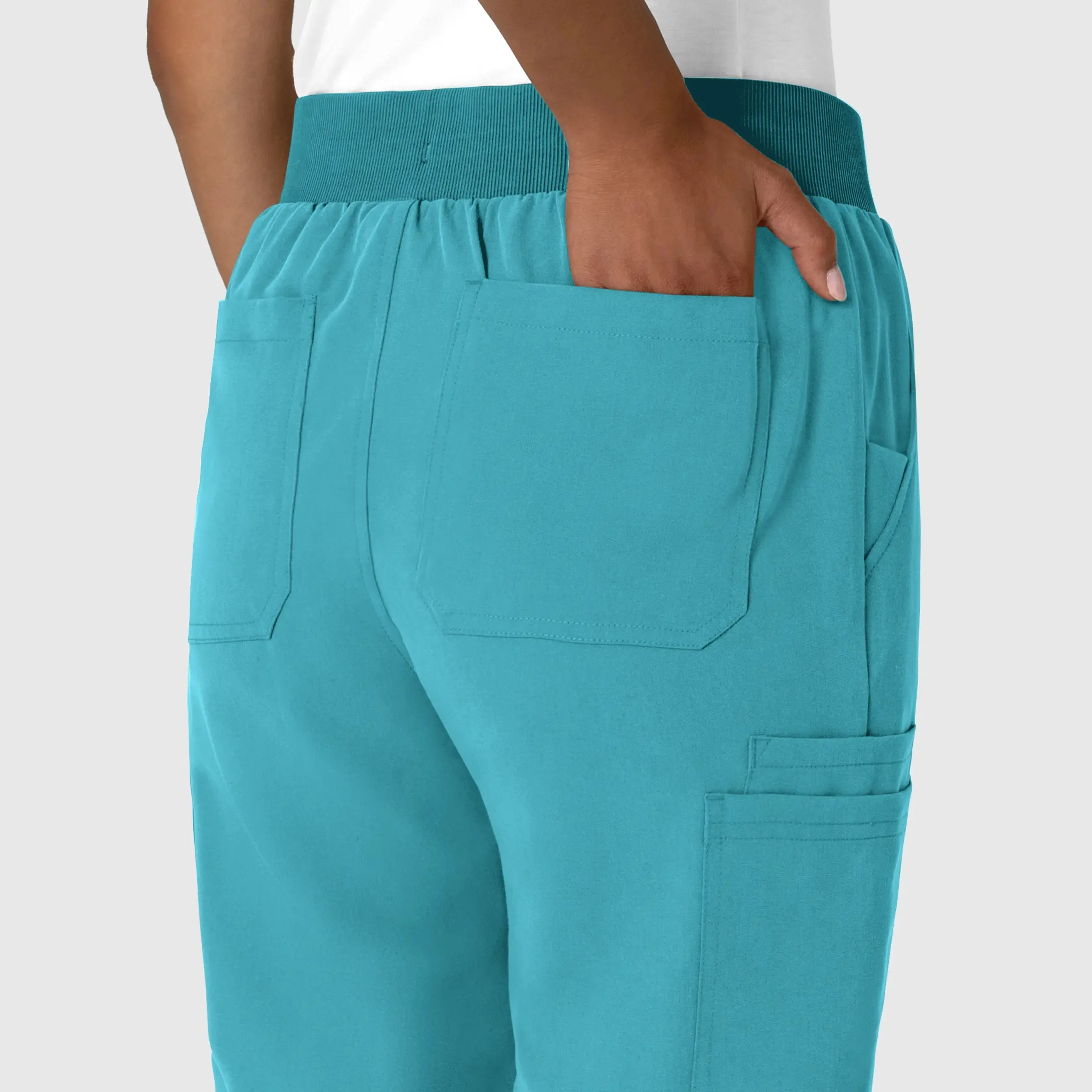 Wink Women's Jogger Utility Scrub Pant - Teal