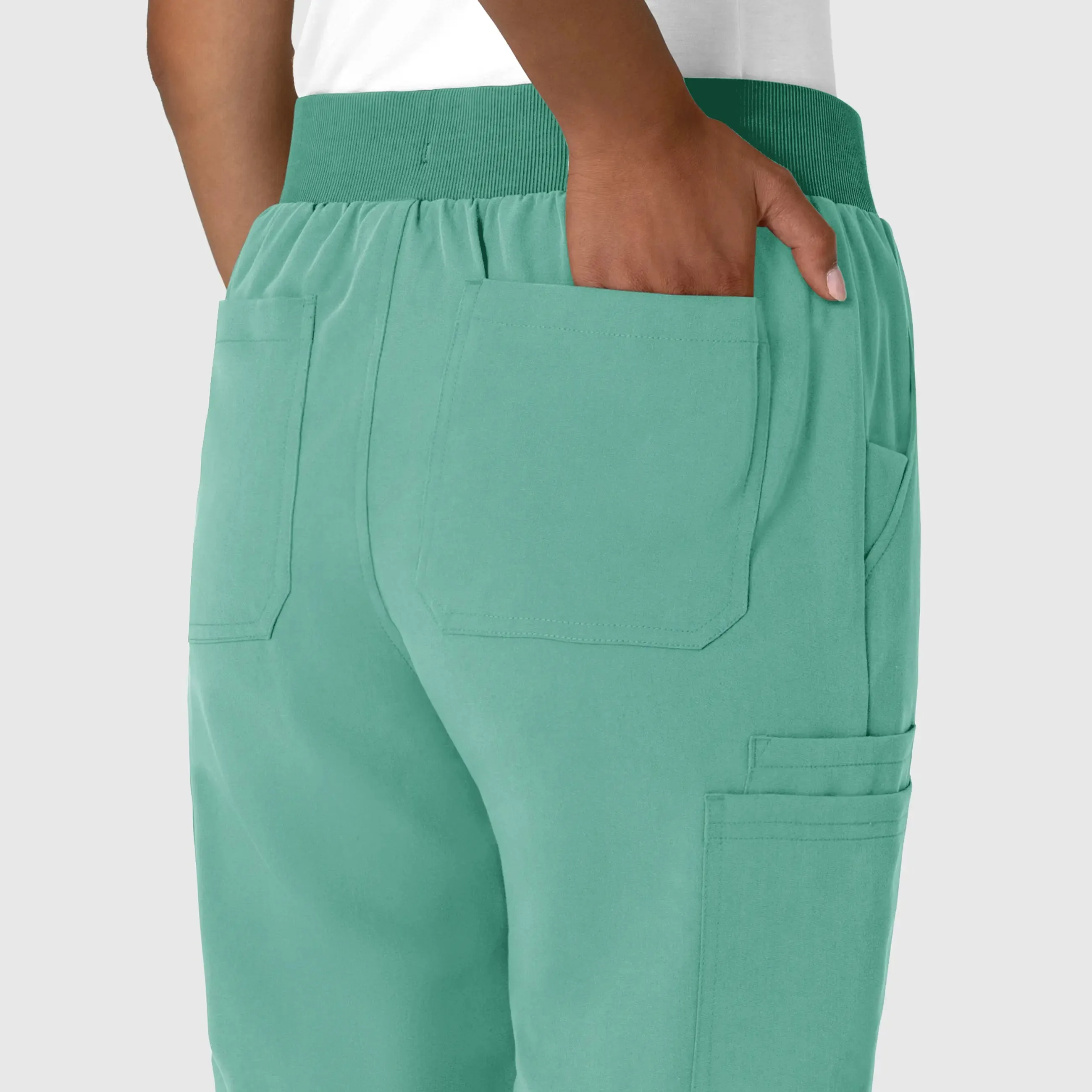 Wink Women's Jogger Utility Scrub Pant - Turquoise