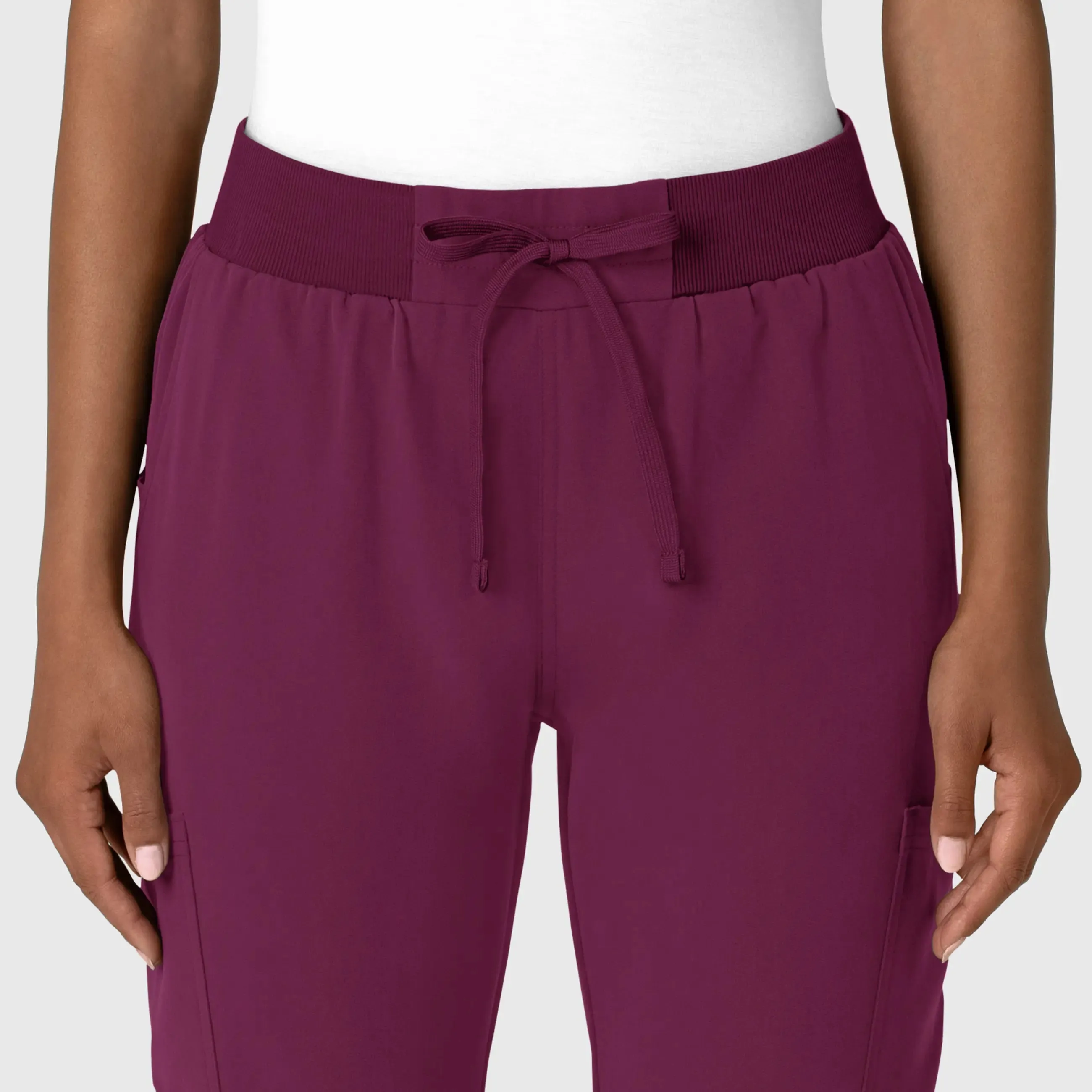 Wink Women's Jogger Utility Scrub Pant - Wine
