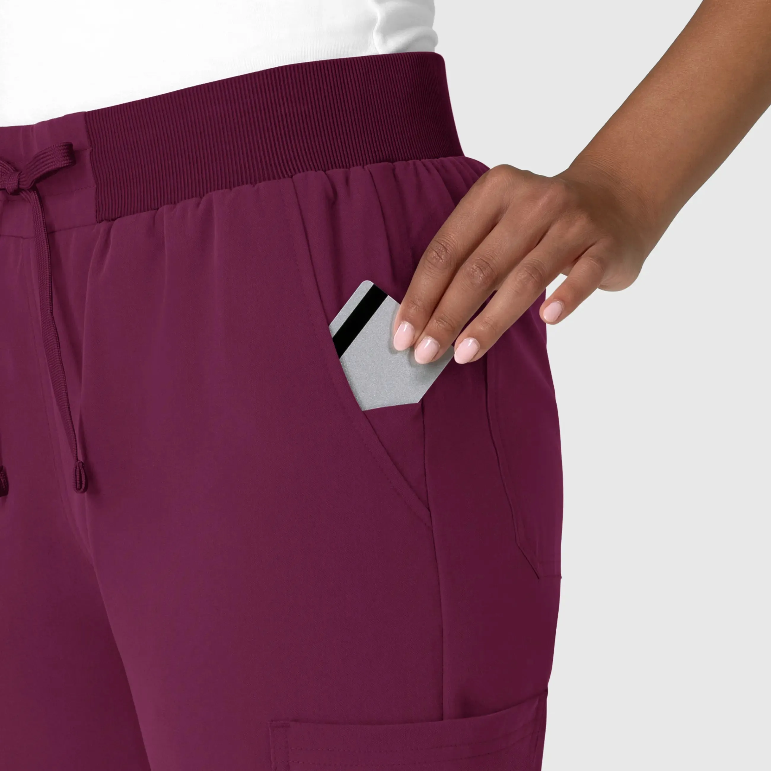 Wink Women's Jogger Utility Scrub Pant - Wine