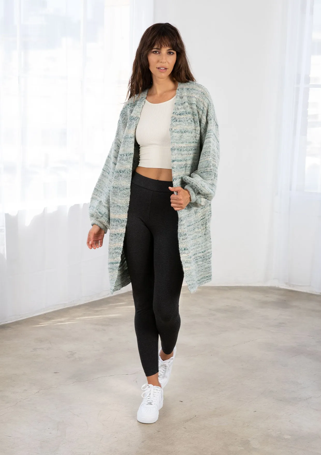 Wool Blend Cozy Long Sleeve Duster Sweater