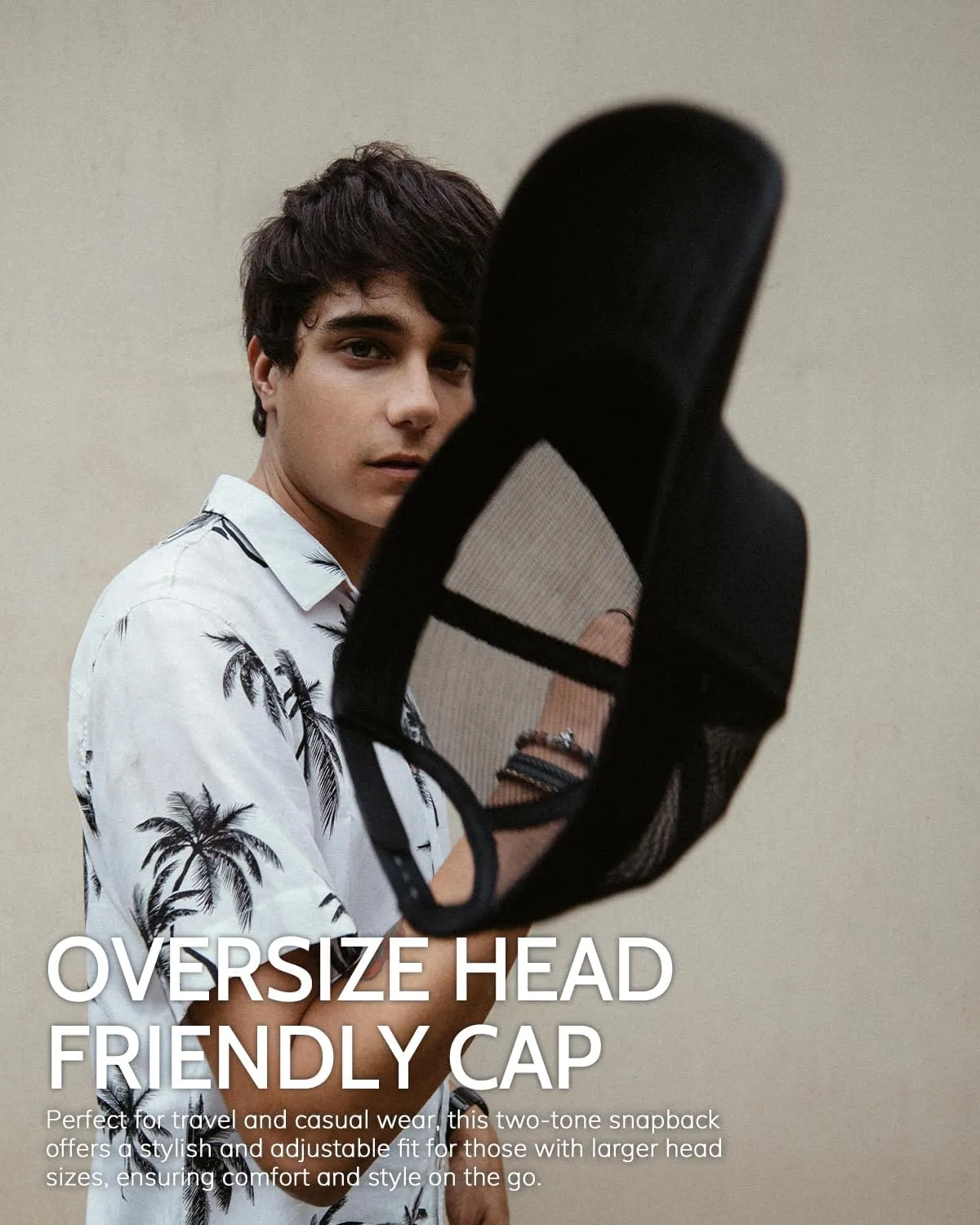 Zylioo Oversize XXL/XL Trucker Hats, Large Snapback Mesh Cap,Cool Summer Cap for Big Heads,Gaint 2 Tone Travel Cap