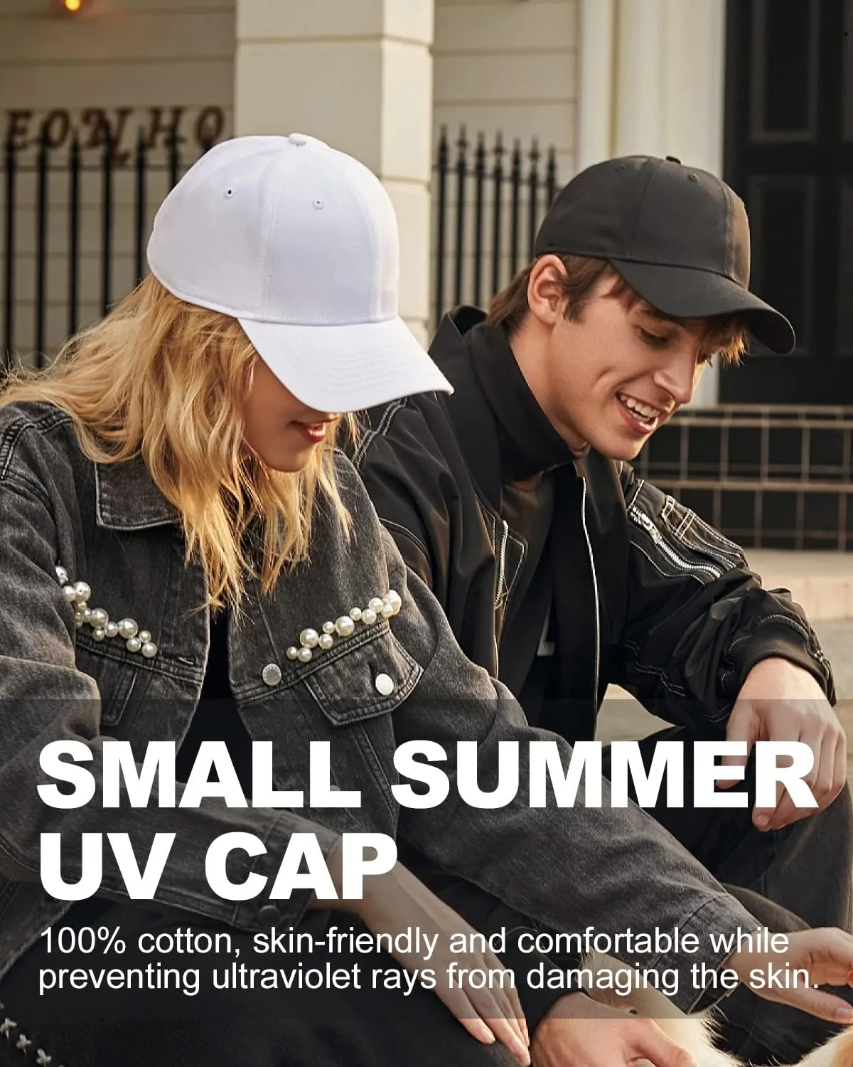 Zylioo Small Baseball Cap,Petite Size Ball Cap,Relaxed Little Sports Cap,Adjustable Fitted Golf Cap for Men Women